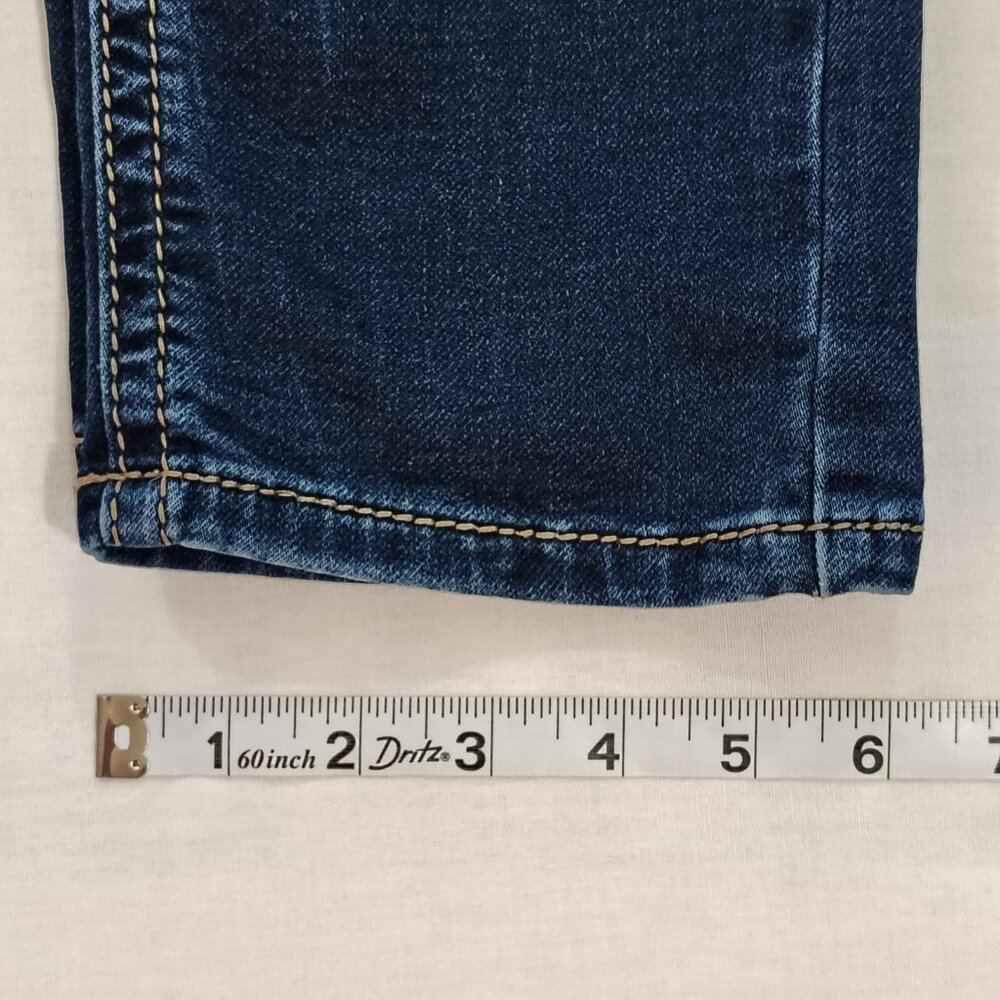Real Tree Jeans Womens Size 31 Blue Mid Rise Stretch Slim Straight Cut Denim - Picture 14 of 16